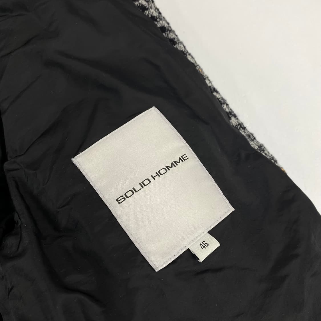 솔리드옴므 우영미 하운드 체크 누빔 자켓 (95) 상품이미지6