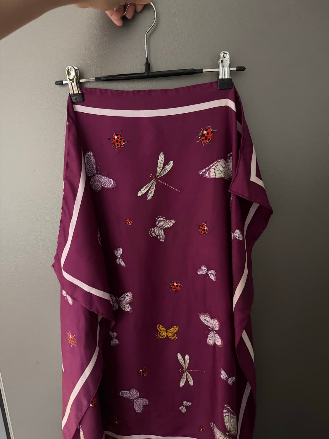 체리와인 빈티지 스카프 상품이미지1