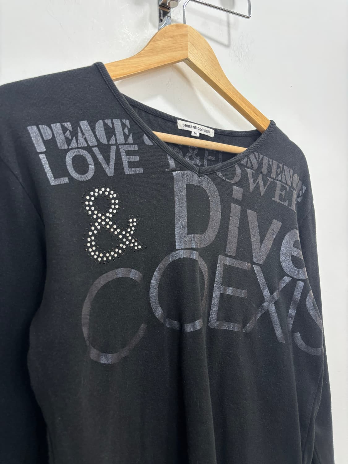 semantic design y2k 큐빅 긴팔티셔츠 상품이미지6