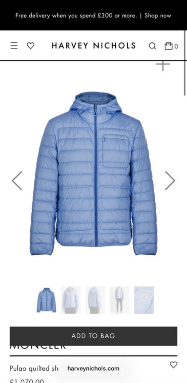 몽클레어 풀라오 경량패딩 스카이 상품이미지2