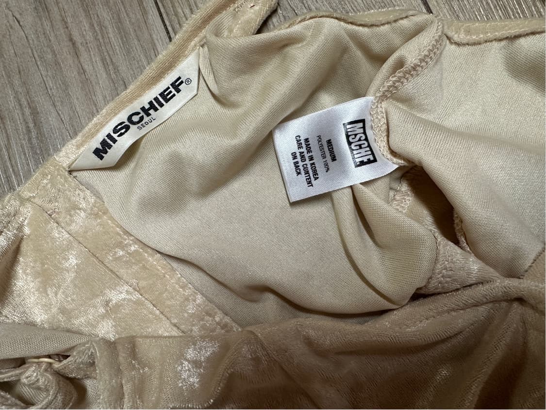 미스치프 새틴/벨벳 뷔스티에 상품이미지6