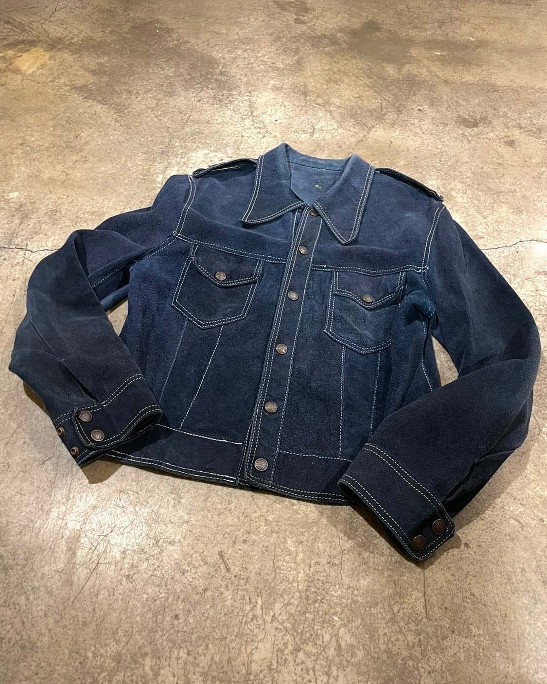 70’s 스웨이드 레더 자켓 (B5127) 상품이미지5