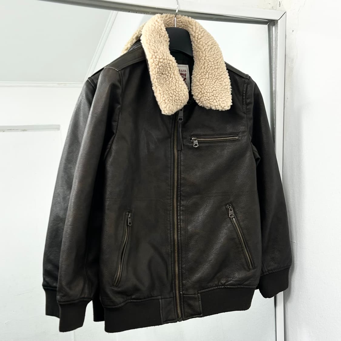 리바이스 레더 쉐르파 자켓 상품이미지4