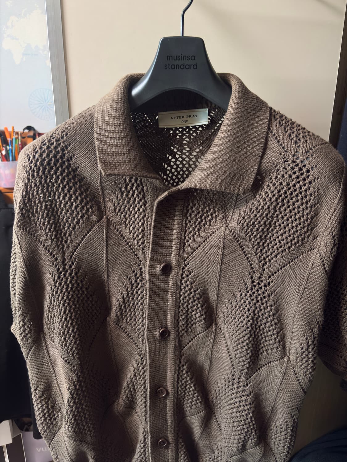 애프터프레이 크로쉐 하프 가디건 상품이미지1