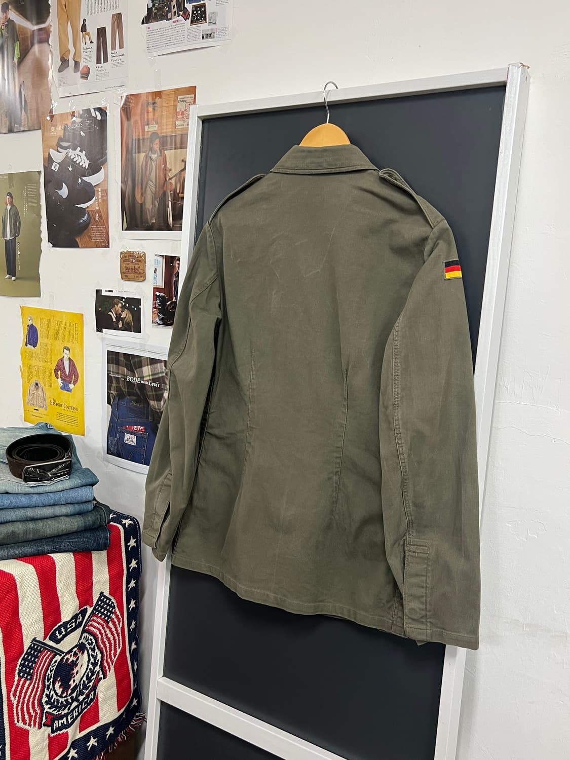 70s Military 밀리터리 독일군 오리지널 야상 셔츠 자켓 상품이미지8