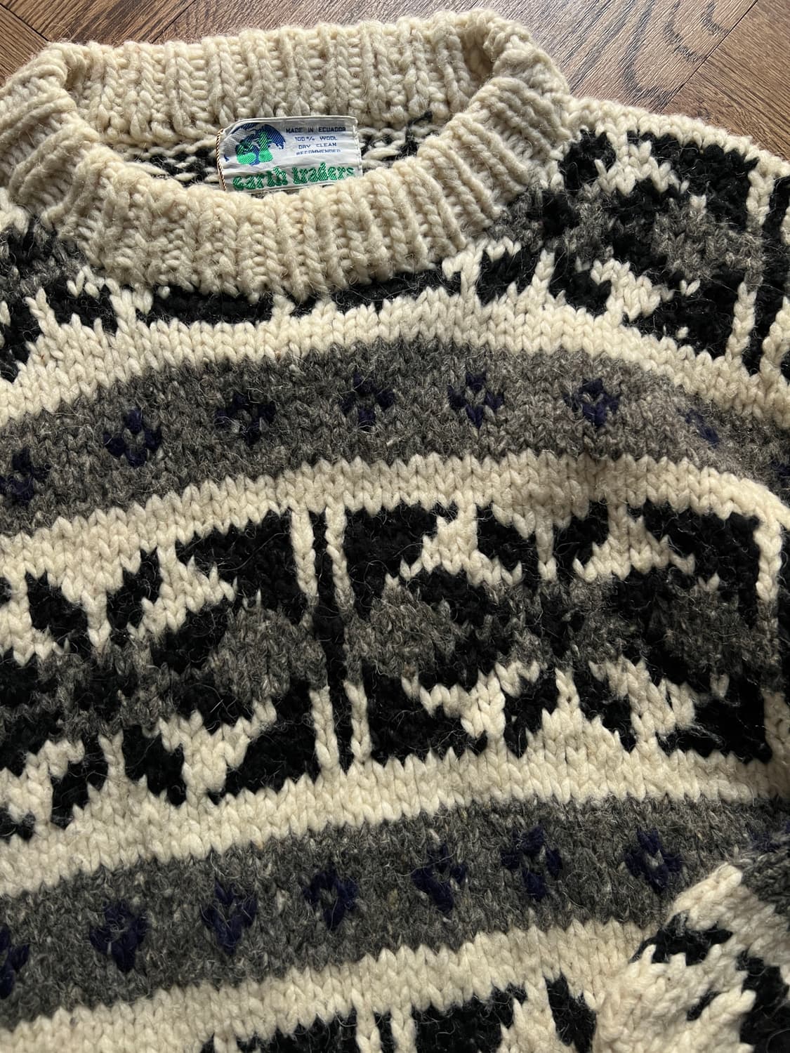 [L]90's Earth Traders 어스 트레이더 에콰도르 니트 상품이미지3