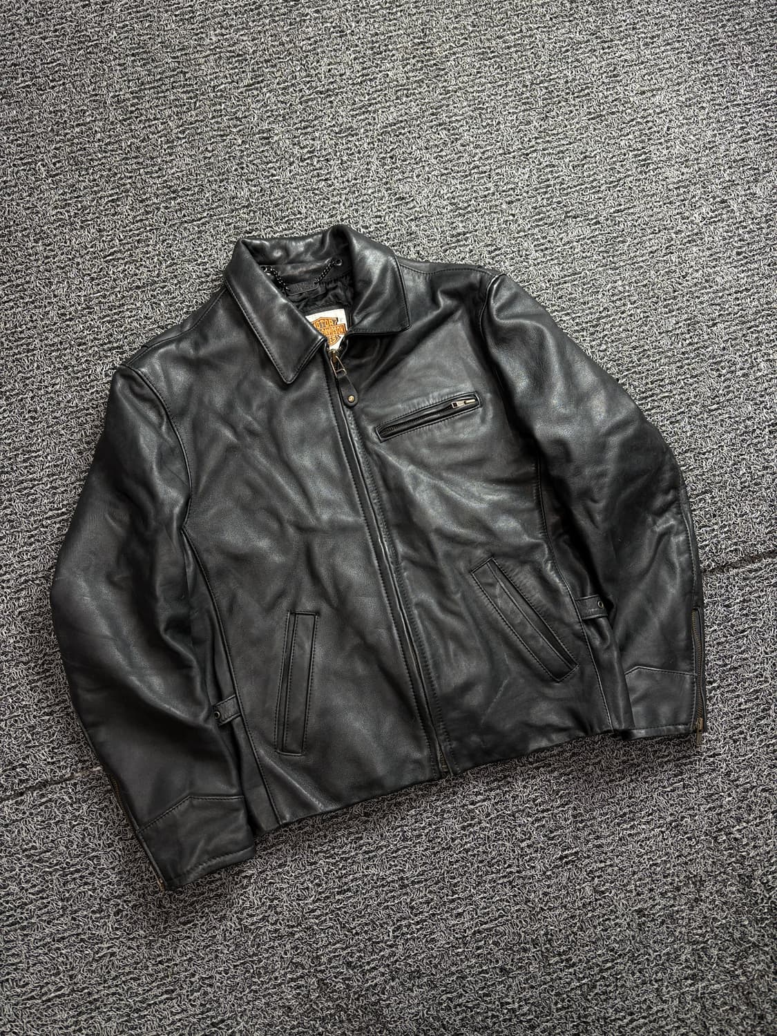 할리데이비슨 USA 스크림인 이글 카우하이드 싱글 라이더 자켓 2238 상품이미지1