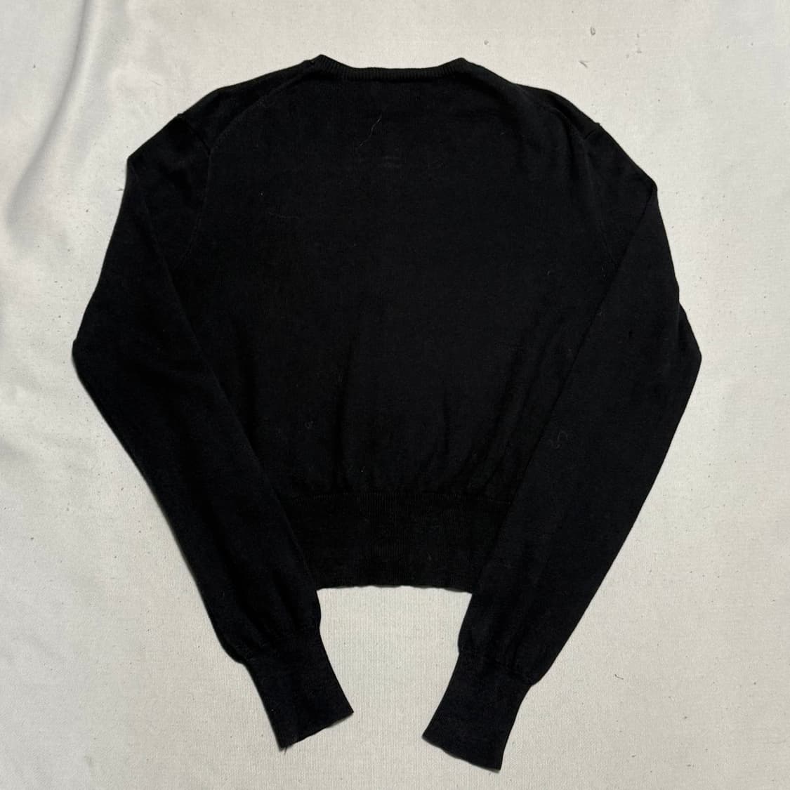 S 폴로랄프로렌 여성용 라운드넥 블랙 가디건 상품이미지3