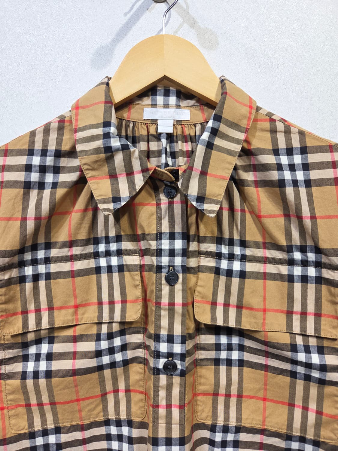 버버리(Burberry) 칠드런 노바체크 셔츠 원피스 상품이미지3