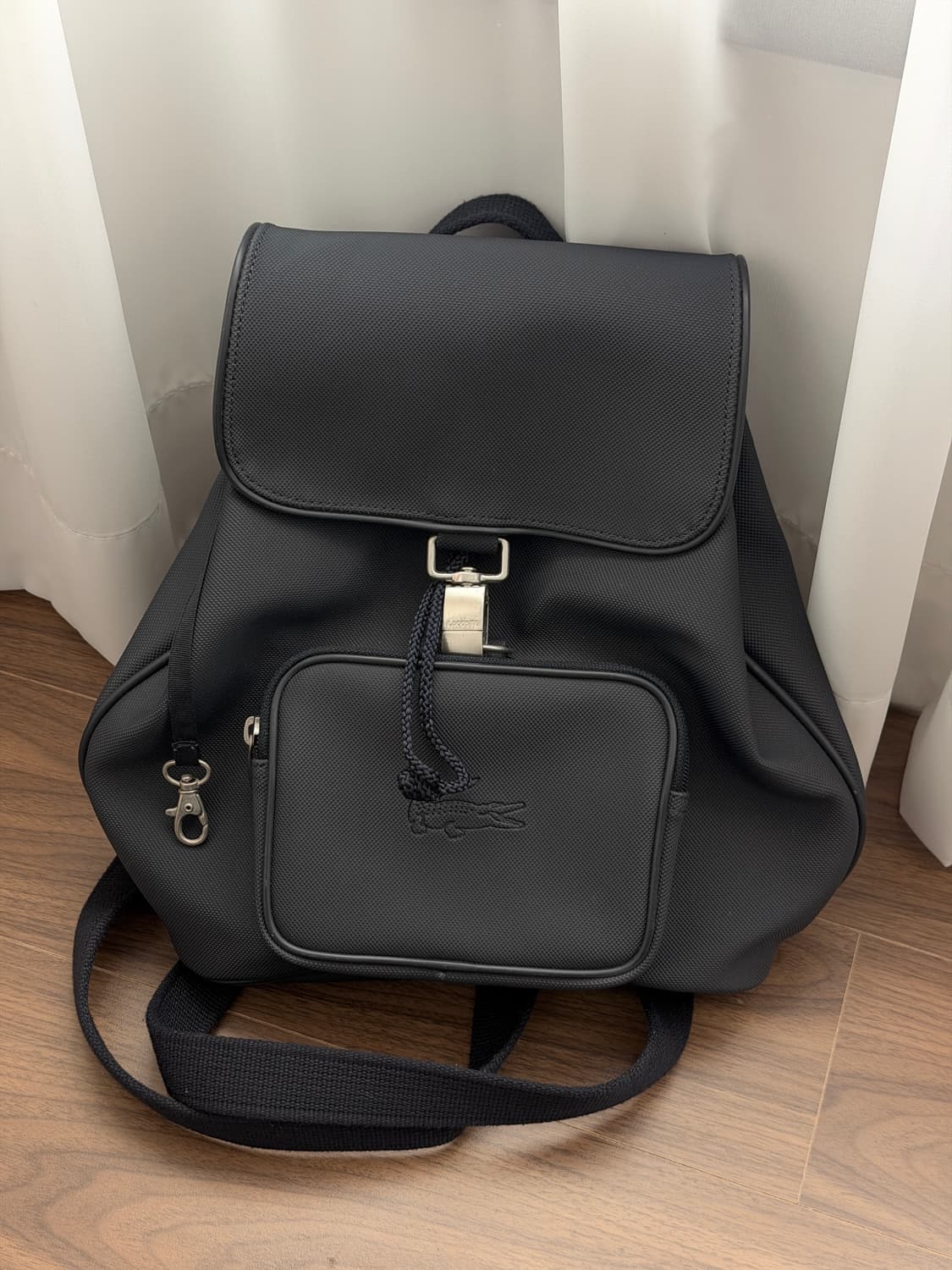 [lacoste] 라코스테 빈티지 레더 백팩 상품이미지1