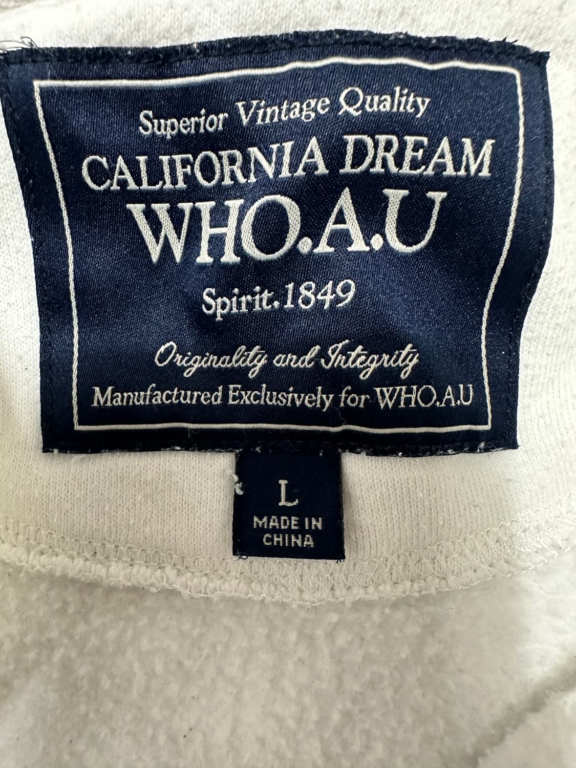 후아유 흰색 후드집업 상품이미지4