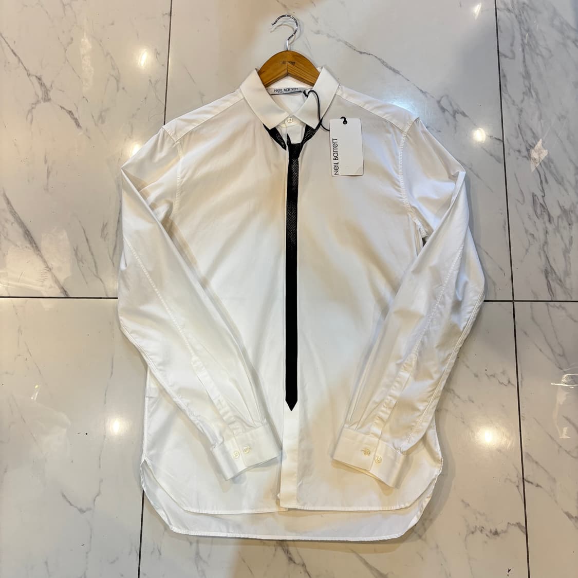 [새상품] neil barrett 닐 바렛 페이크타이 셔츠 상품이미지1