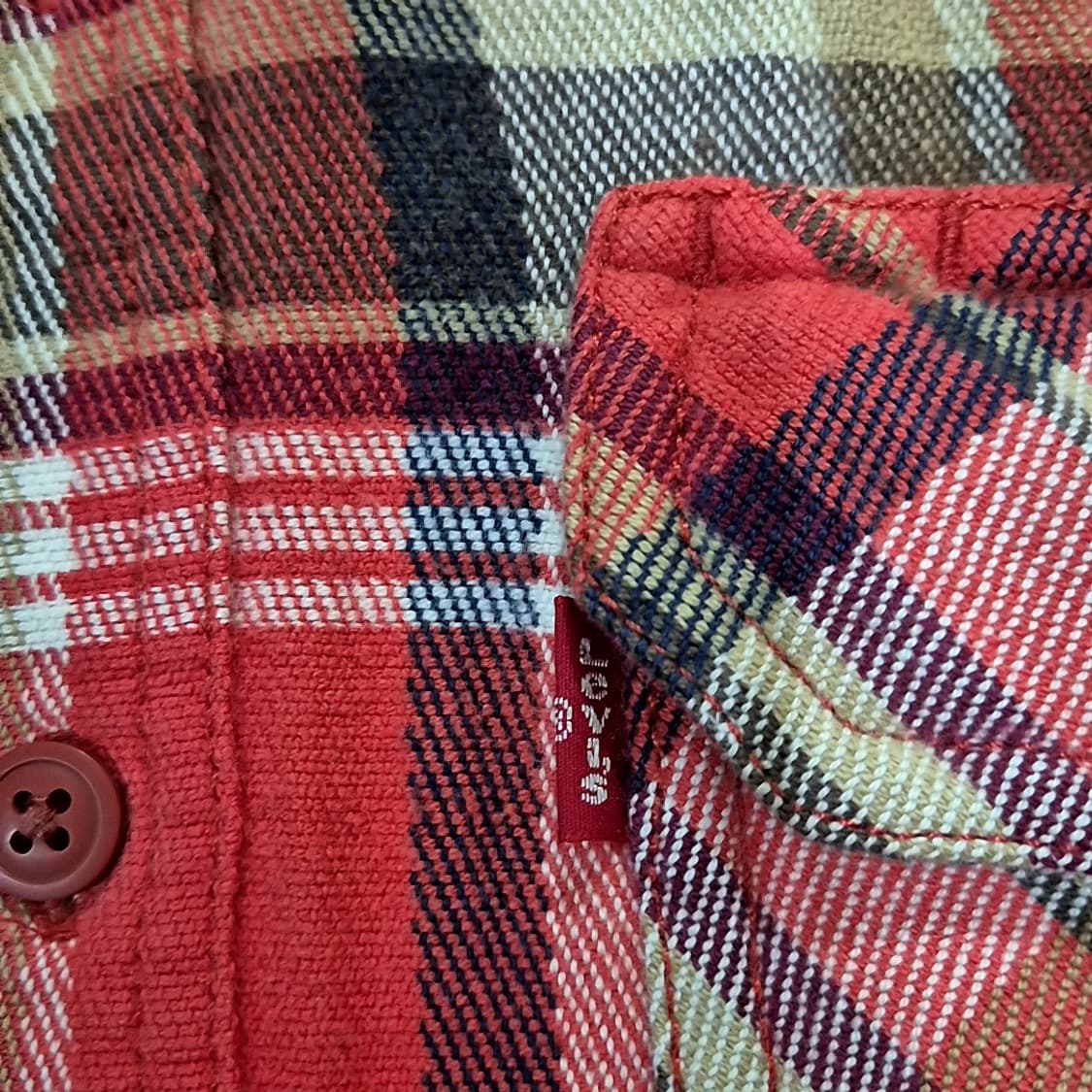 Levis 리바이스 울 체크 셔츠 상품이미지3