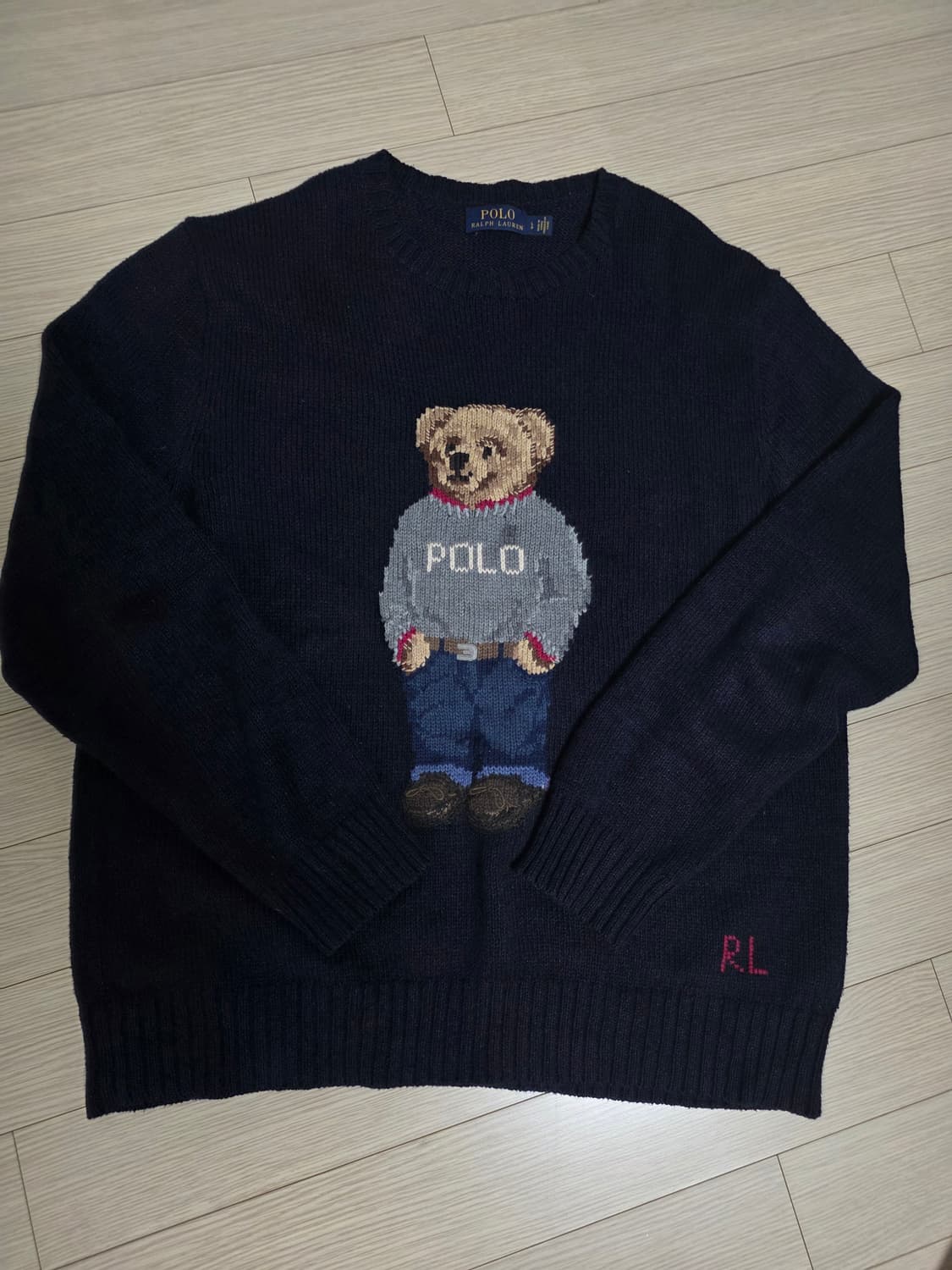 폴로 곰돌이 (베어) 니트 네이비 L 상품이미지1