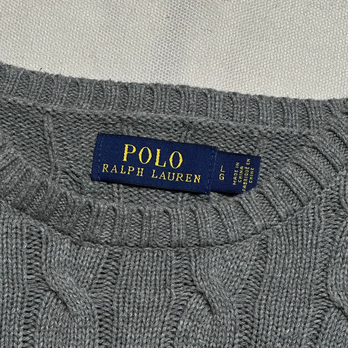 L 폴로랄프로렌 그레이 케이블 니트 상품이미지4