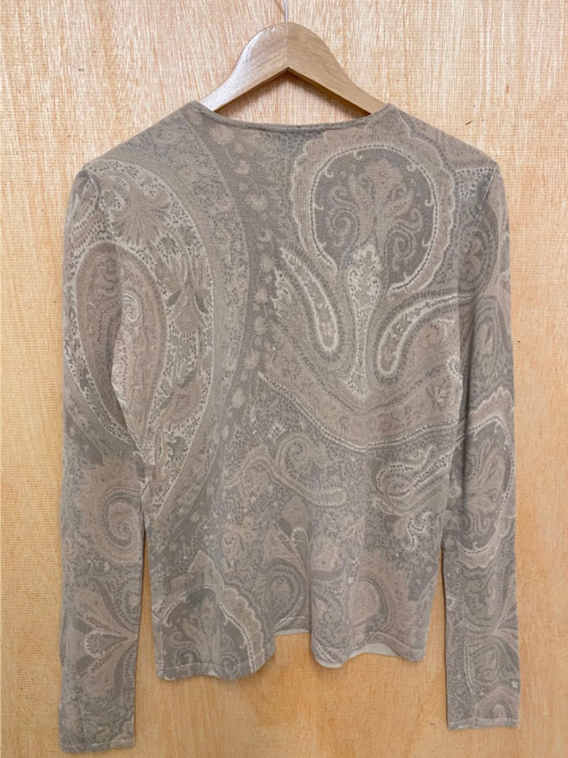 캐시미어 실크 혼방 페이즐리 니트 티셔츠 상품이미지6