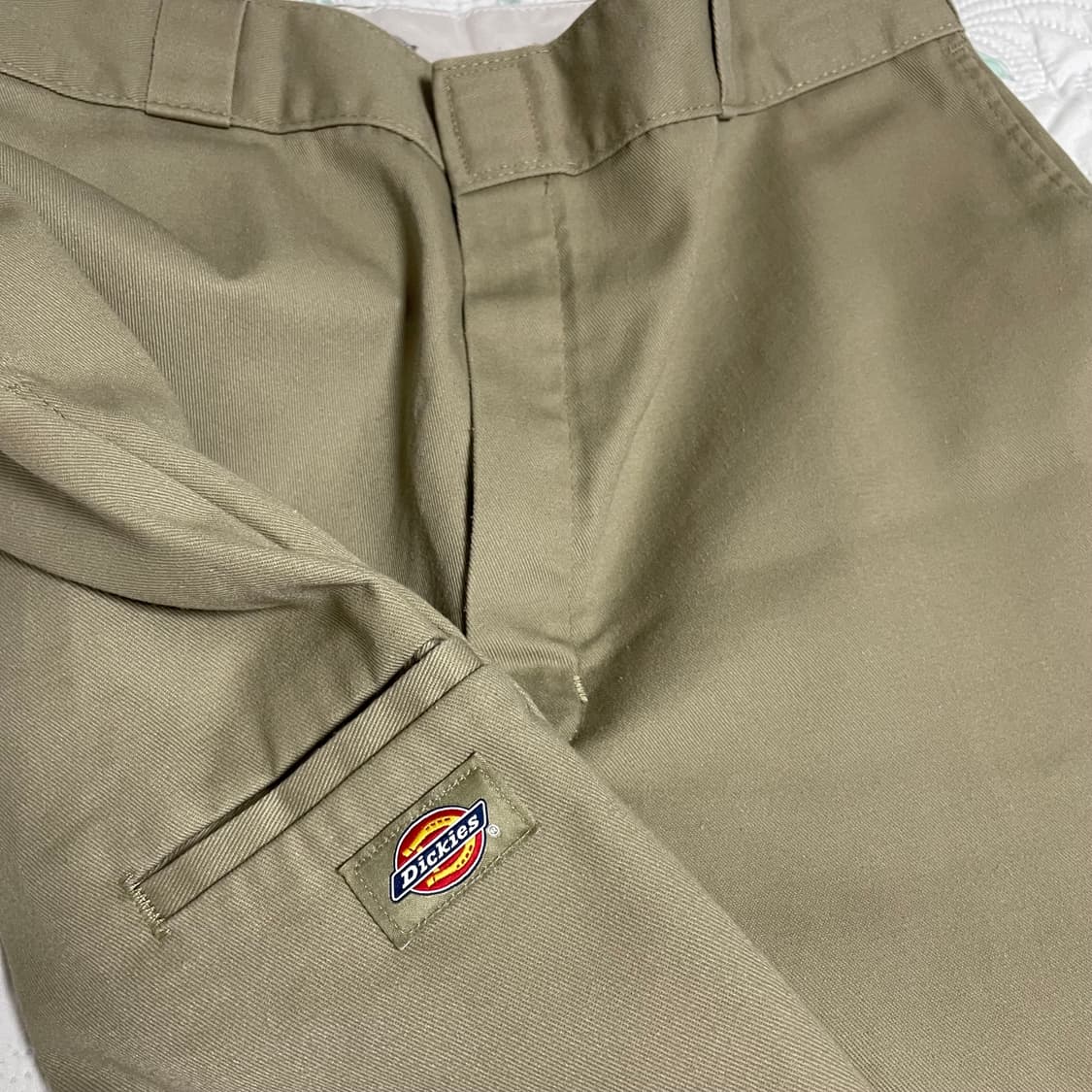 디키즈 더블니 85283 루즈핏 워크팬츠 Khaki 34X32 상품이미지4