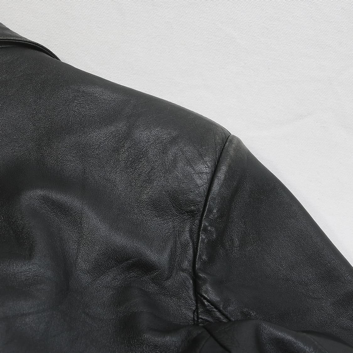 (착용컷) modajtaliana 더블 레더 자켓 M 상품이미지9