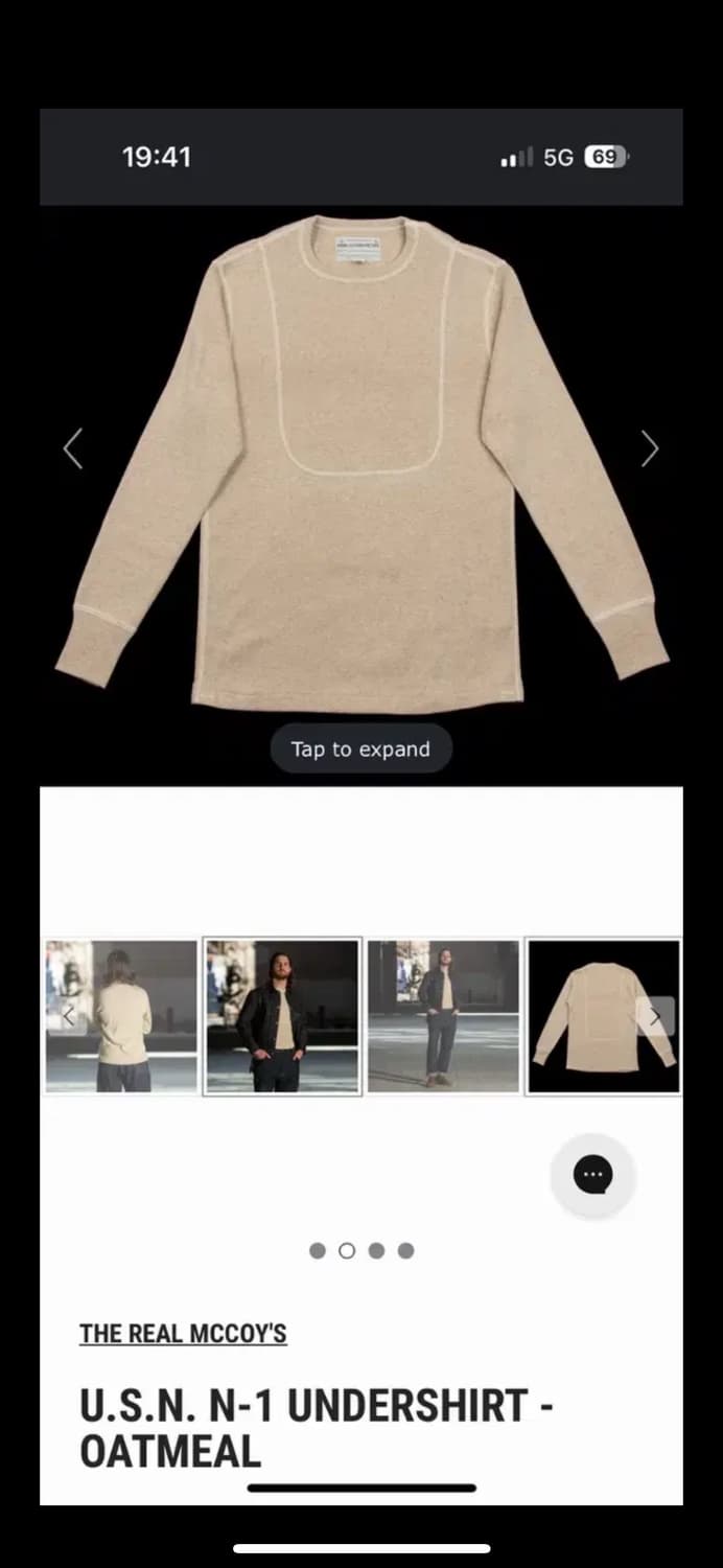 [38] 리얼맥코이 n-1 undershirts 상품이미지7