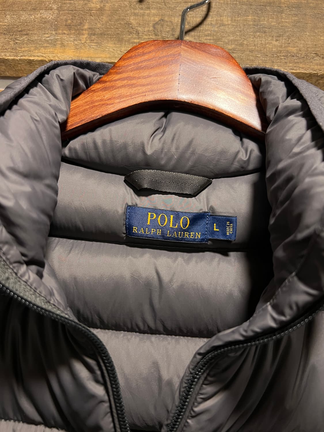 [L]폴로 랄프로렌 우먼스 그레이 덕다운 경량 패딩 베스트 상품이미지2