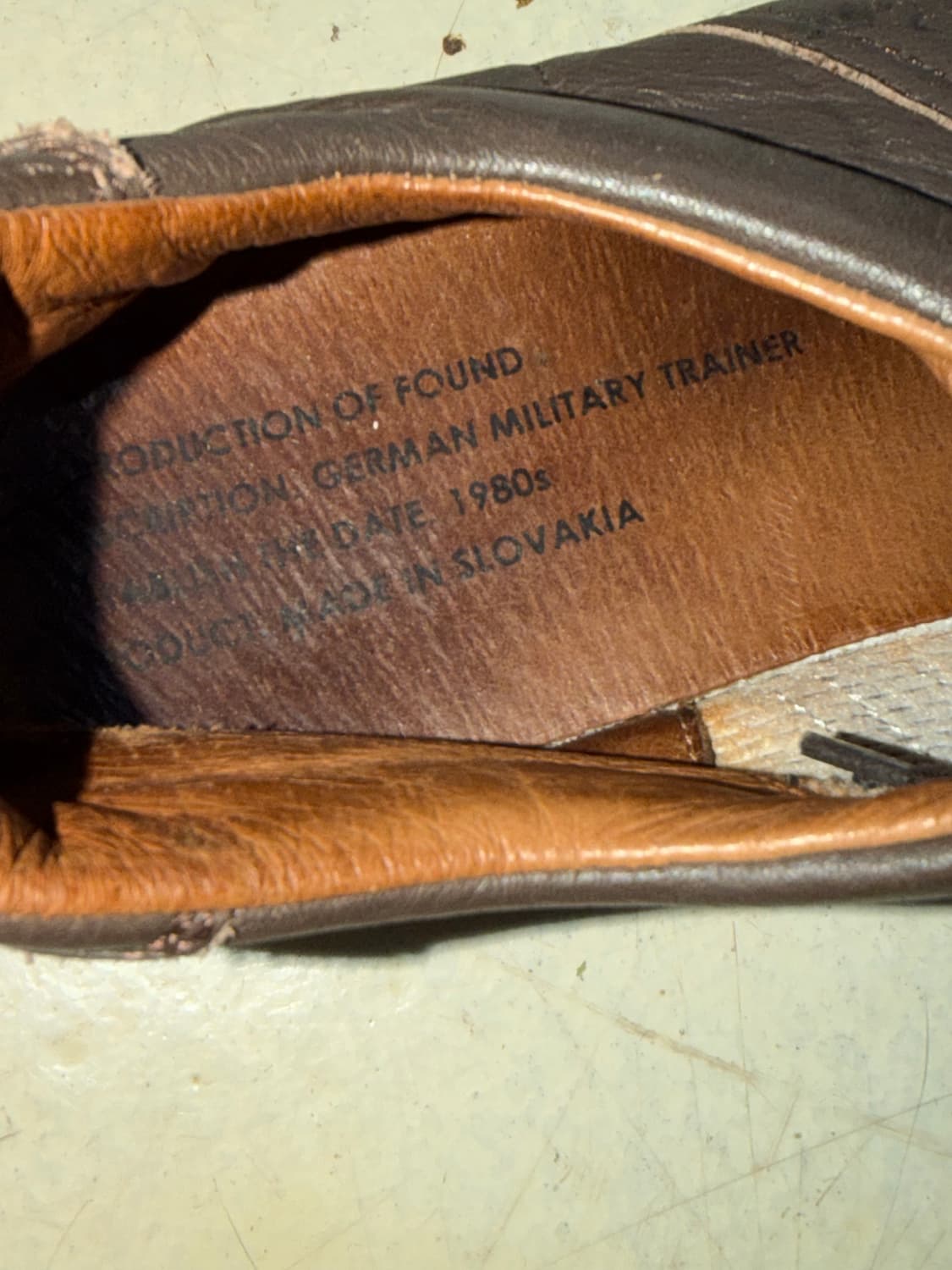 리프로덕션 오브 파운드 독일군 다크 브라운 상품이미지4