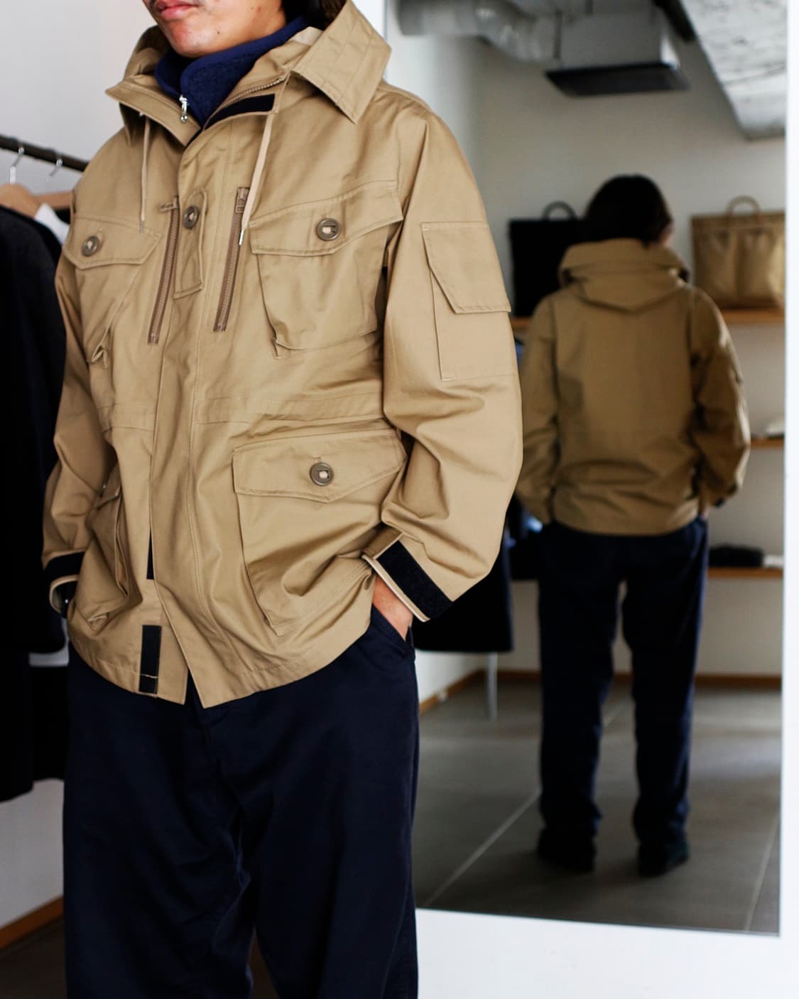 [M][100] 나나미카 고어텍스 크루저 자켓 베이지 상품이미지10