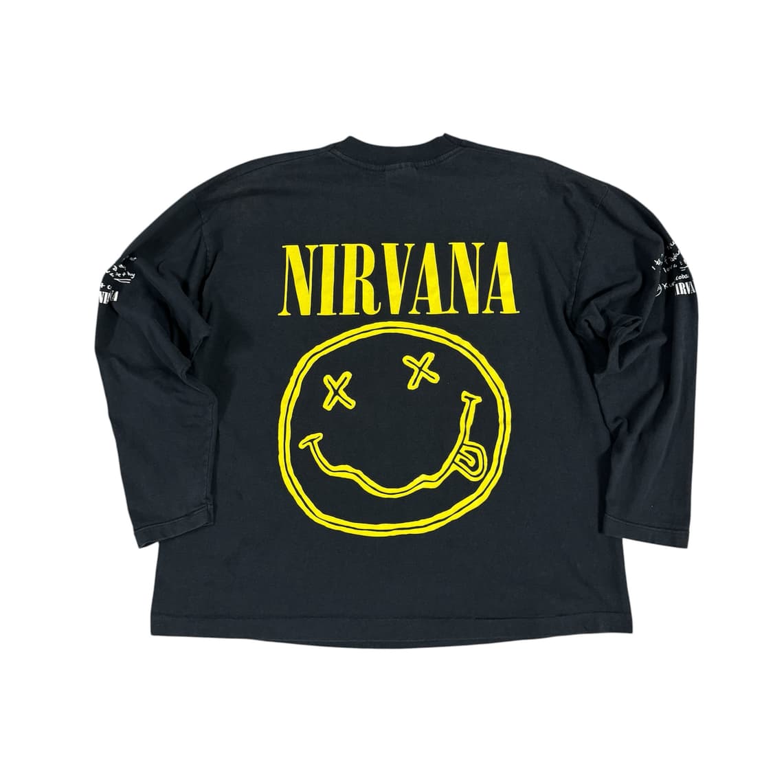 빈티지 90s Nirvana 너바나 커트코베인 유서 롱슬리브 상품이미지2