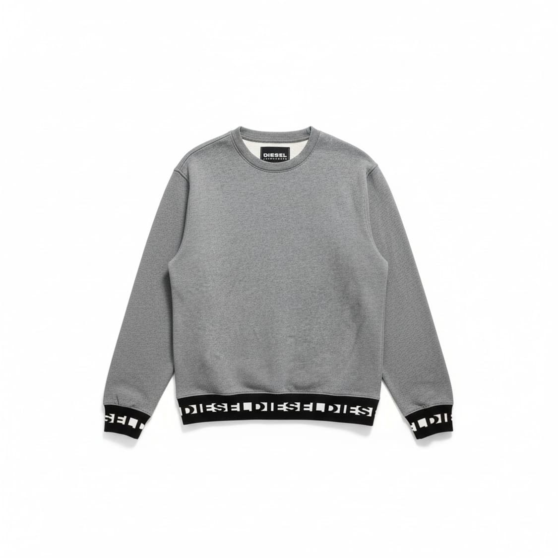 디젤 로고 그레이 맨투맨 티셔츠 상품이미지1