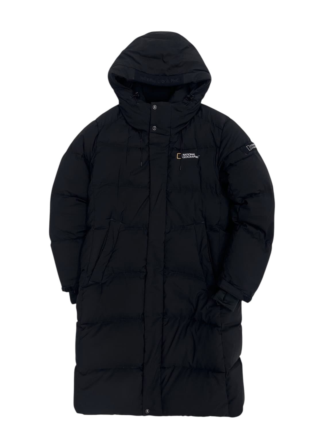 내셔널지오그래픽 덕다운 롱패딩 블랙 (M) 상품이미지1