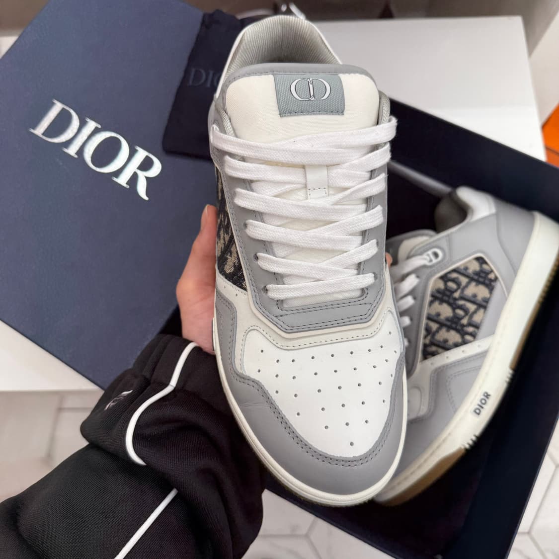 [41] 디올 오블리크 b27 스니커즈 그레이 상품이미지7
