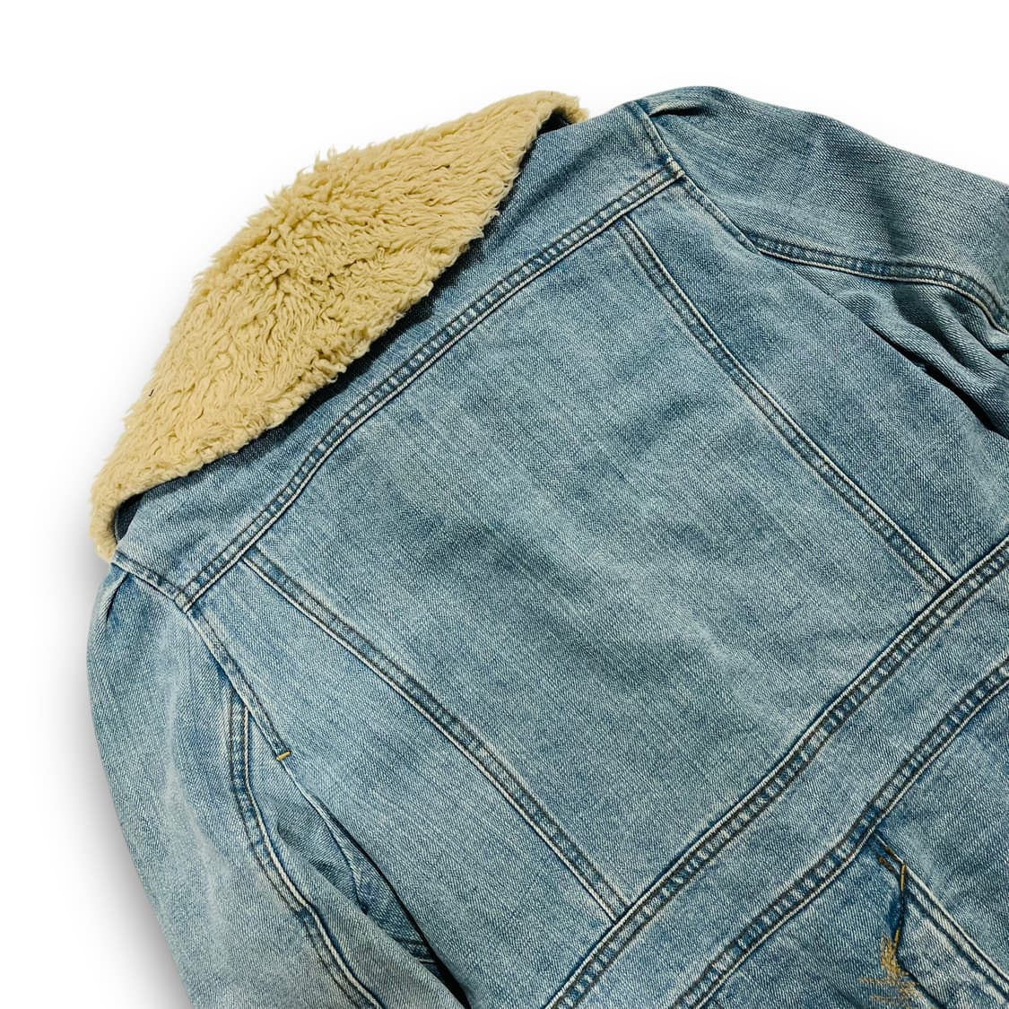 히스테릭 글래머 데님 워시드 슬리브 셰르파 코트 상품이미지6