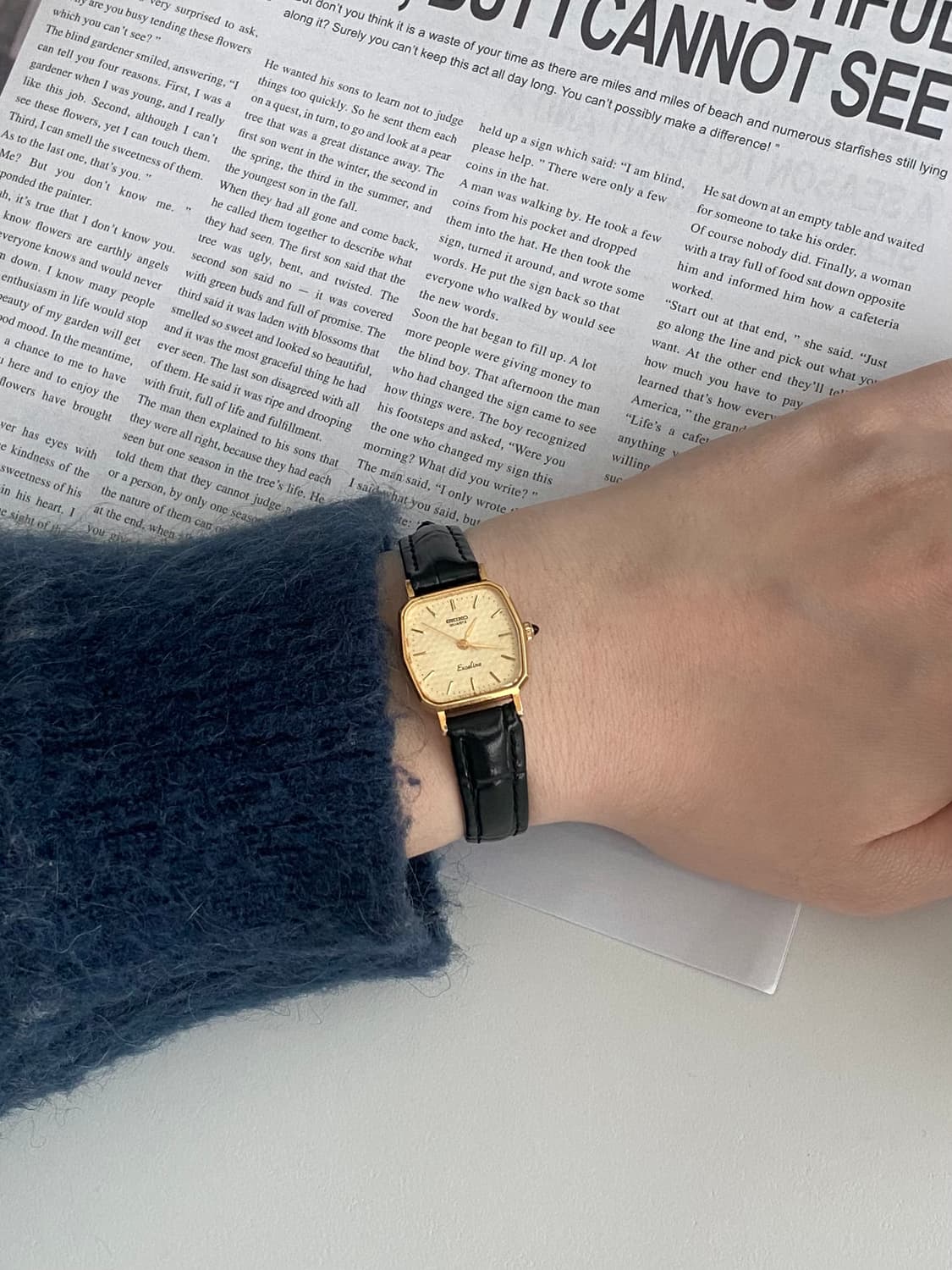 Seiko 세이코 엑셀린 쿼츠 골드 레이디스 상품이미지5