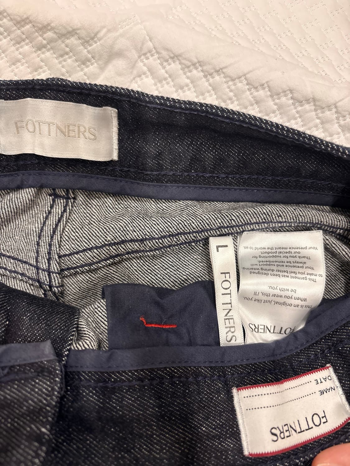 Light Two Tuck Wide Jeans (Raw Indigo) L 상품이미지2