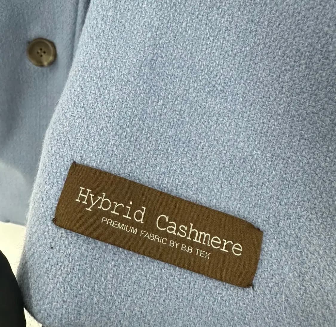 <새상품> 쉬즈미스 캐시미어 블루 하프 코트 66 상품이미지3