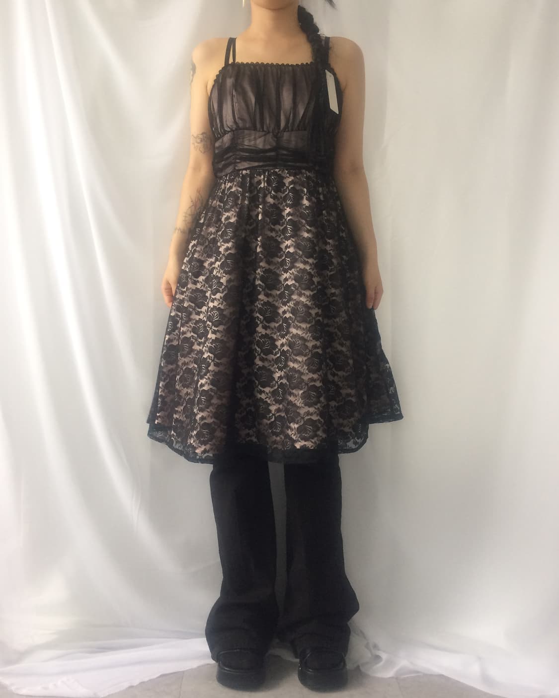 Lace sleeveless onepiece 상품이미지1