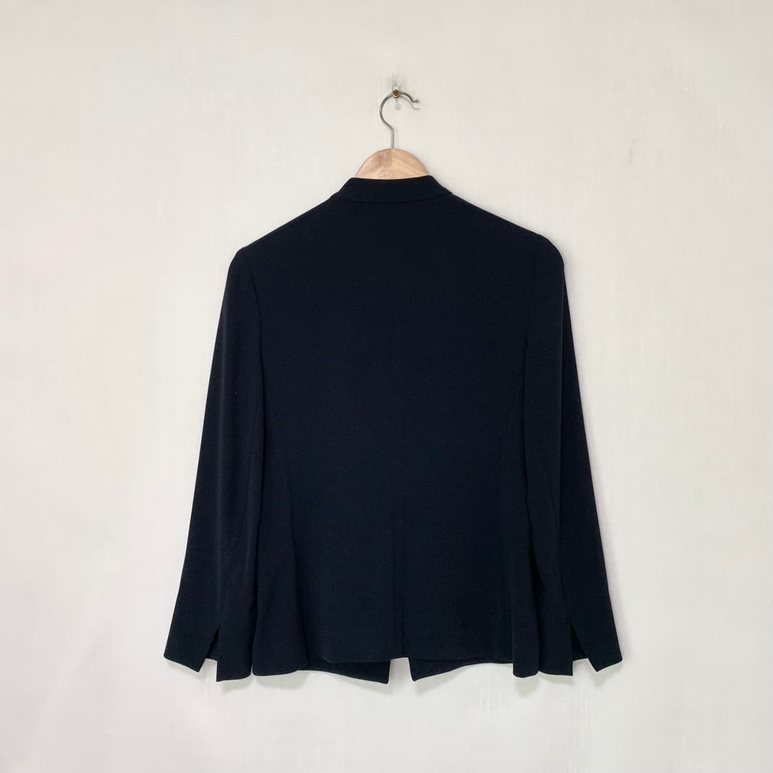 띠어리 노카라 후크 정장st 포멀 여성 자켓 다크 네이비 상품이미지3