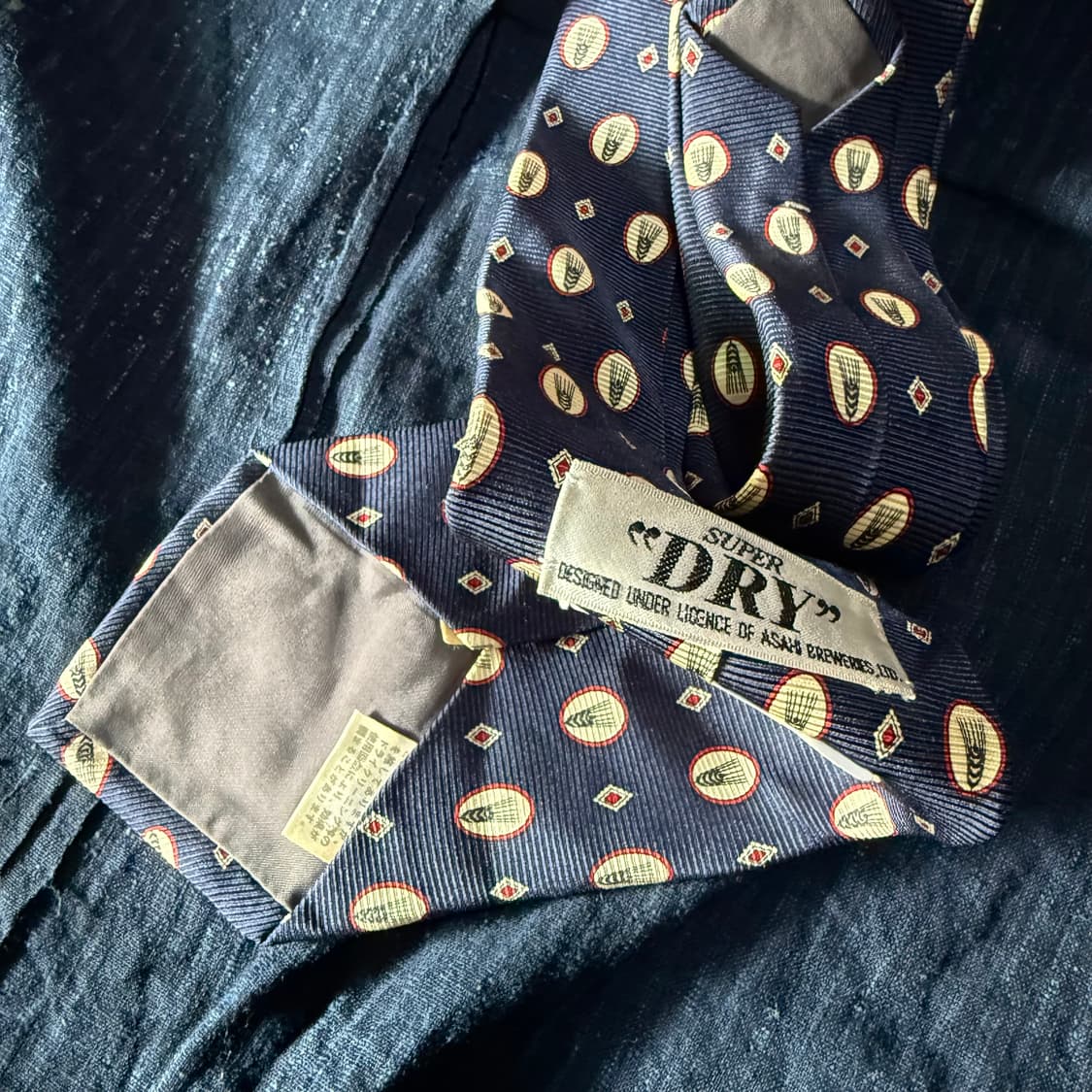 슈퍼드라이 벼 패턴 코튼 타이 상품이미지3