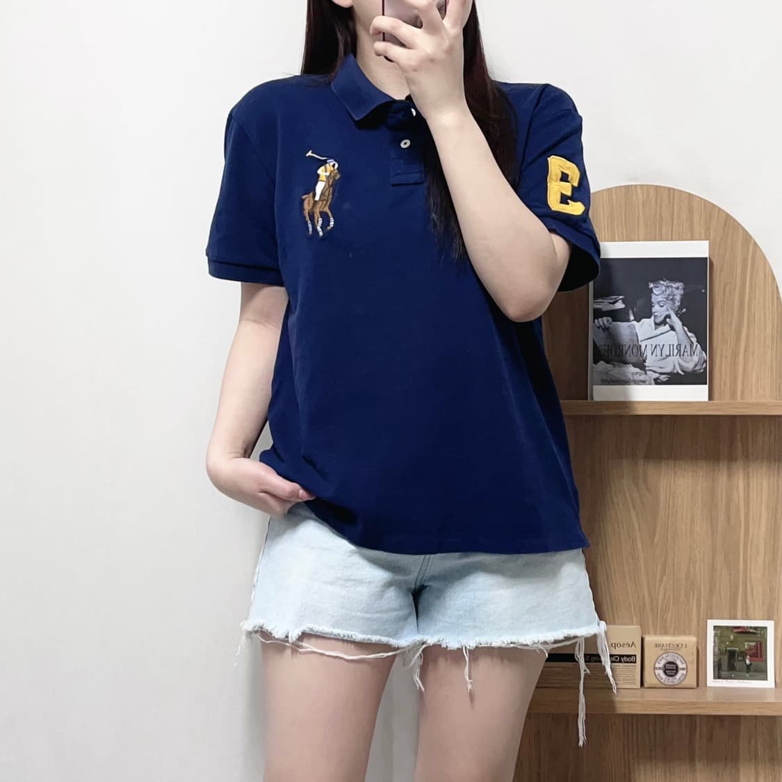 [정품] 폴로 네이비 / 빅멀티포니 반팔카라티 [ L ] 상품이미지2