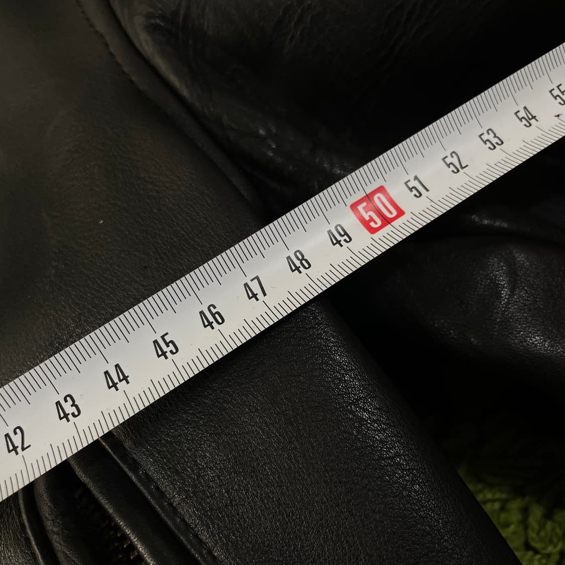 브랜디드 가죽 라이더 자켓 상품이미지7