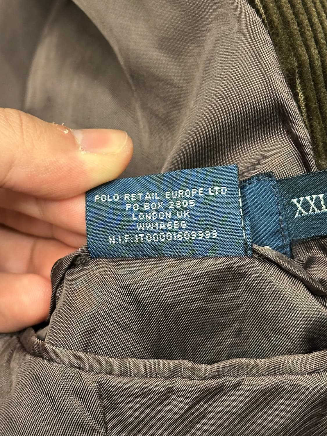 90s 폴로 랄프로렌 코듀로이 자켓 XXL 상품이미지8