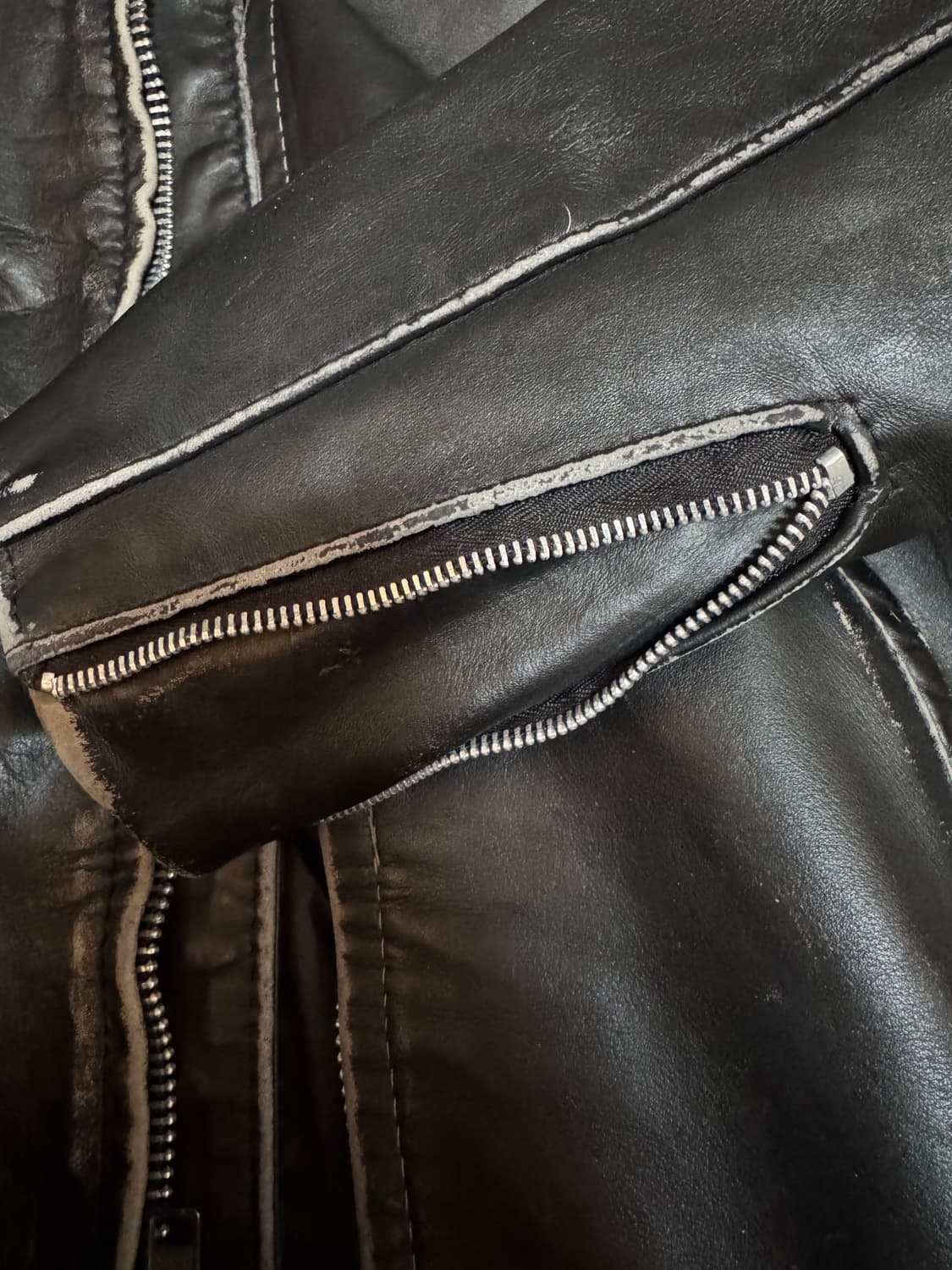 (36)schott 쇼트 싱글라이더 가죽자켓 상품이미지5