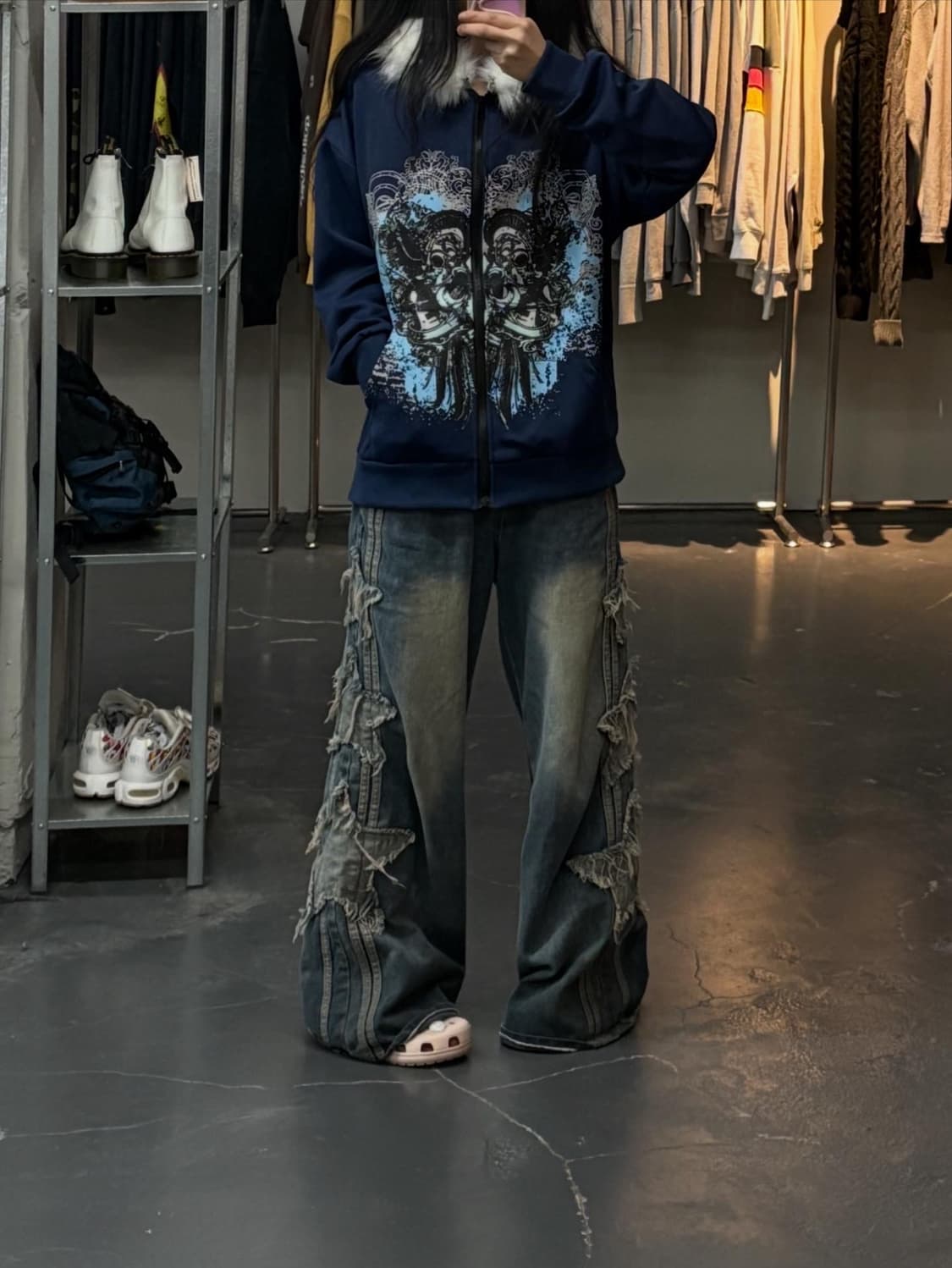 빈티지 레트로 y2k 하라주쿠 후드집업 A2956 상품이미지1