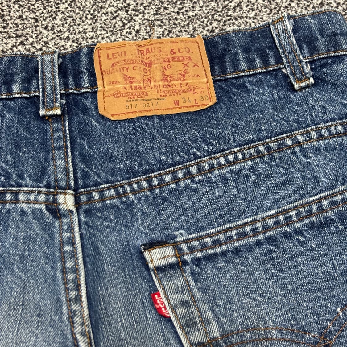 80s 빈티지 리바이스 517 66 후기 허리41cm 상품이미지6
