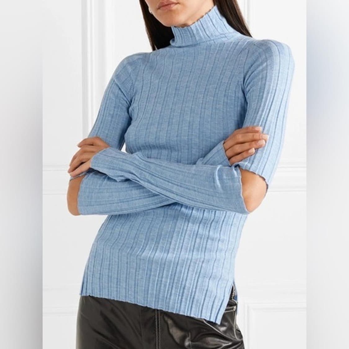 HELMUT LANG 컷아웃 울 니트 S 상품이미지2