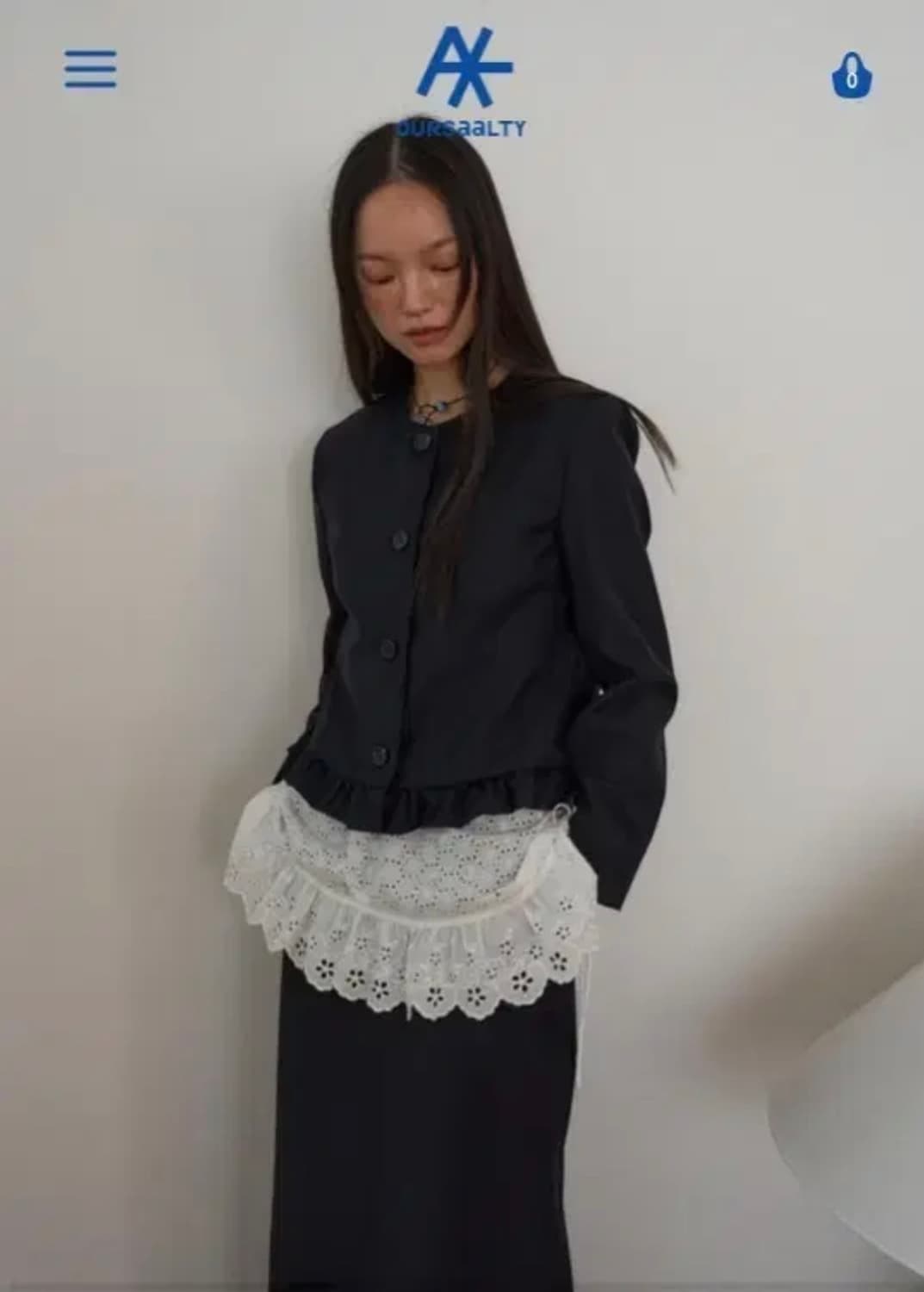 아우어솔티 플로럴 아일렛 미니드레스 상품이미지1