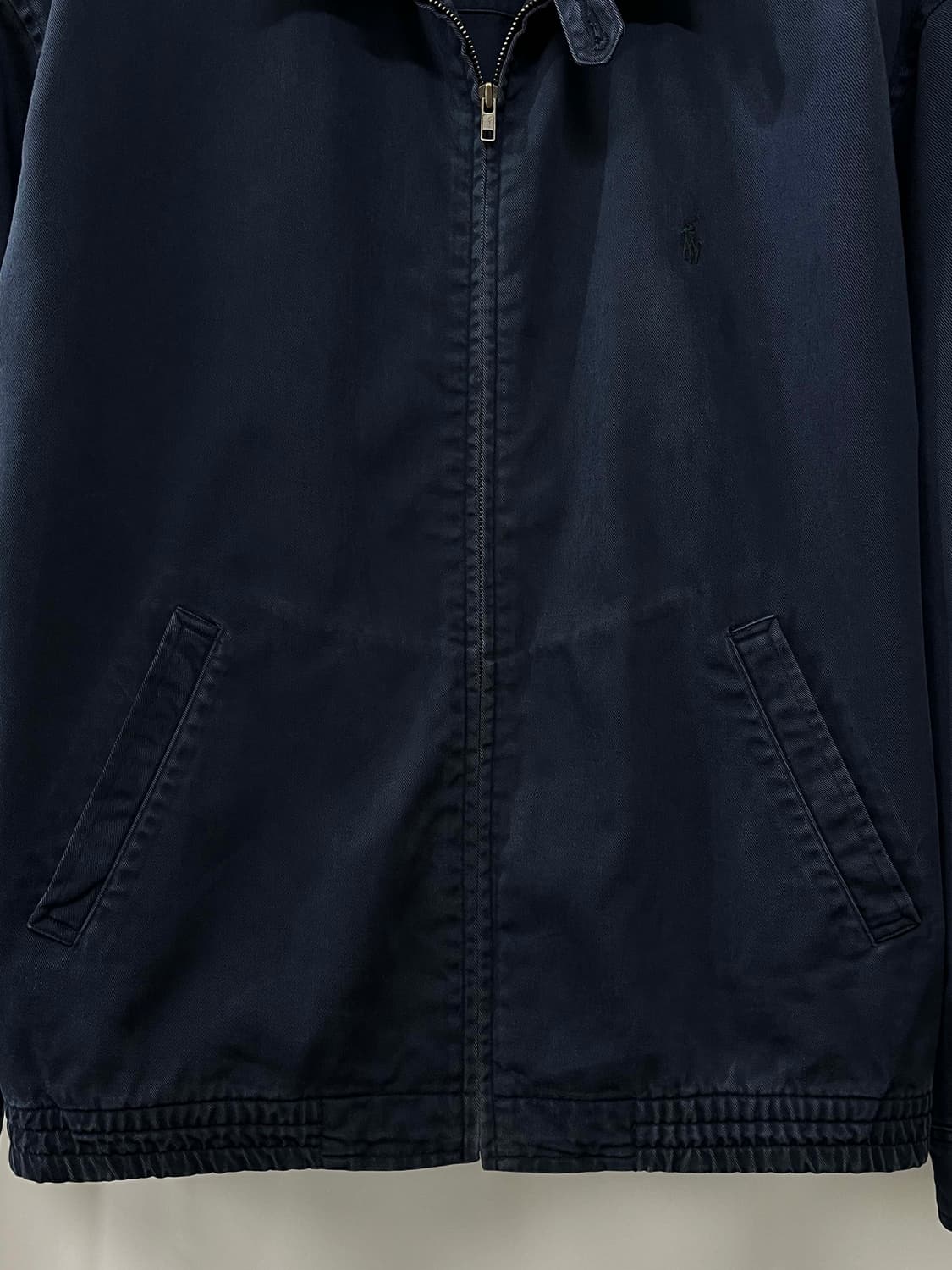 90's 폴로 랄프로렌 가먼트다이 네이비 베이포트 스윙탑 자켓 상품이미지5