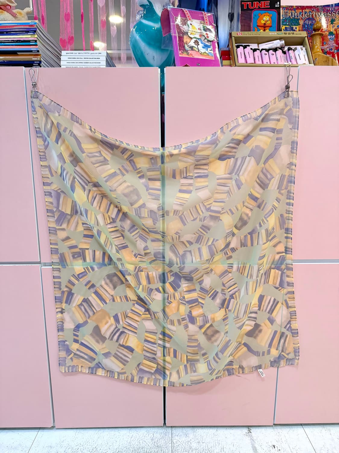 빈티지 파스텔 패턴 스카프 상품이미지4