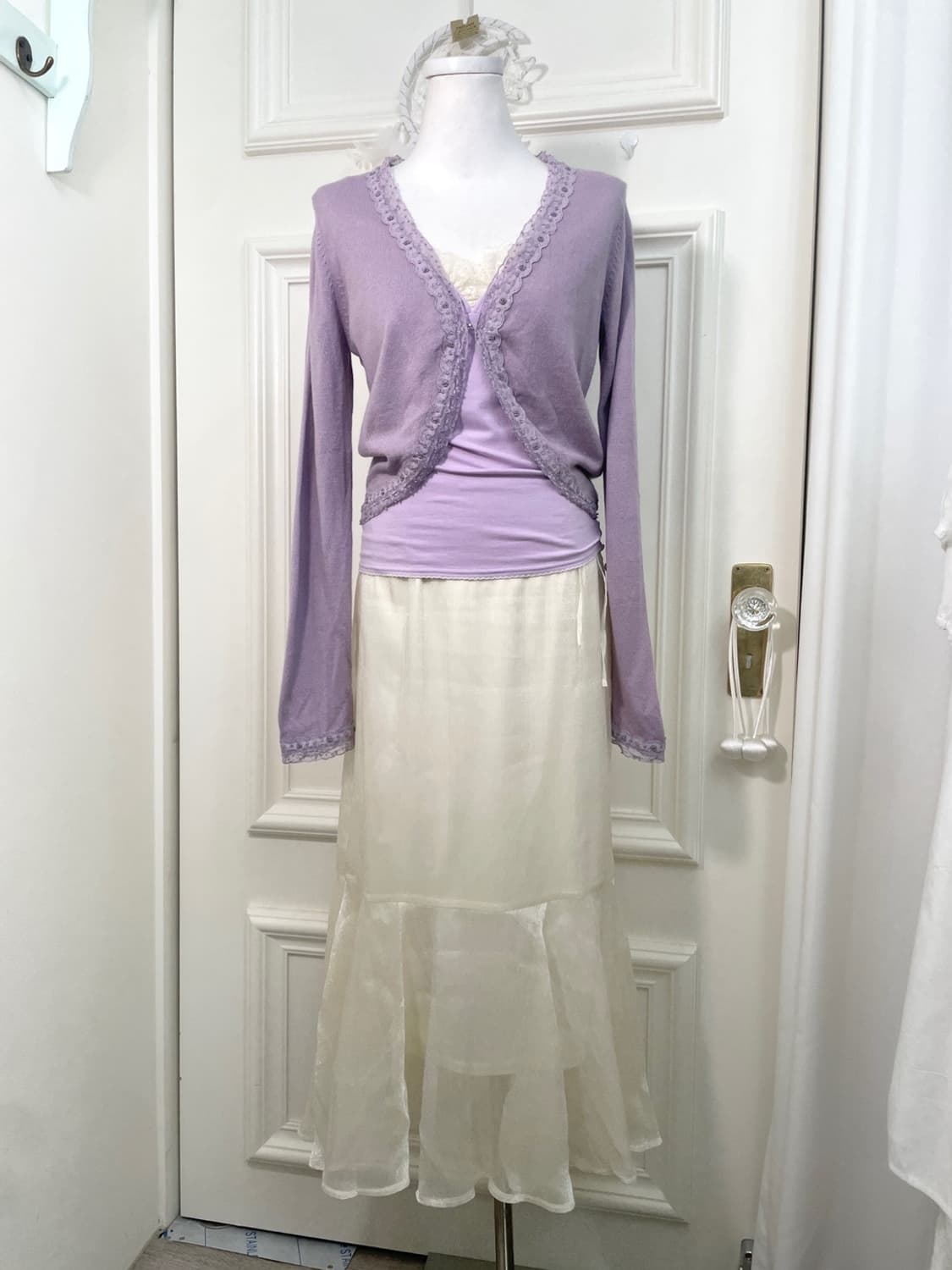 lavender beads point fairy cardigan 상품이미지2