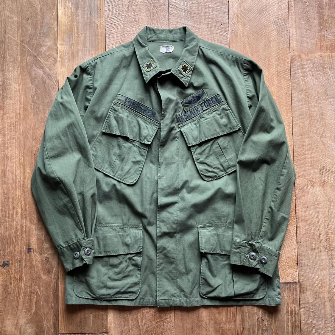 60s US ARMY 4th JUNGLE FATIGUE JACKET [M-S] (100-105) 상품이미지1