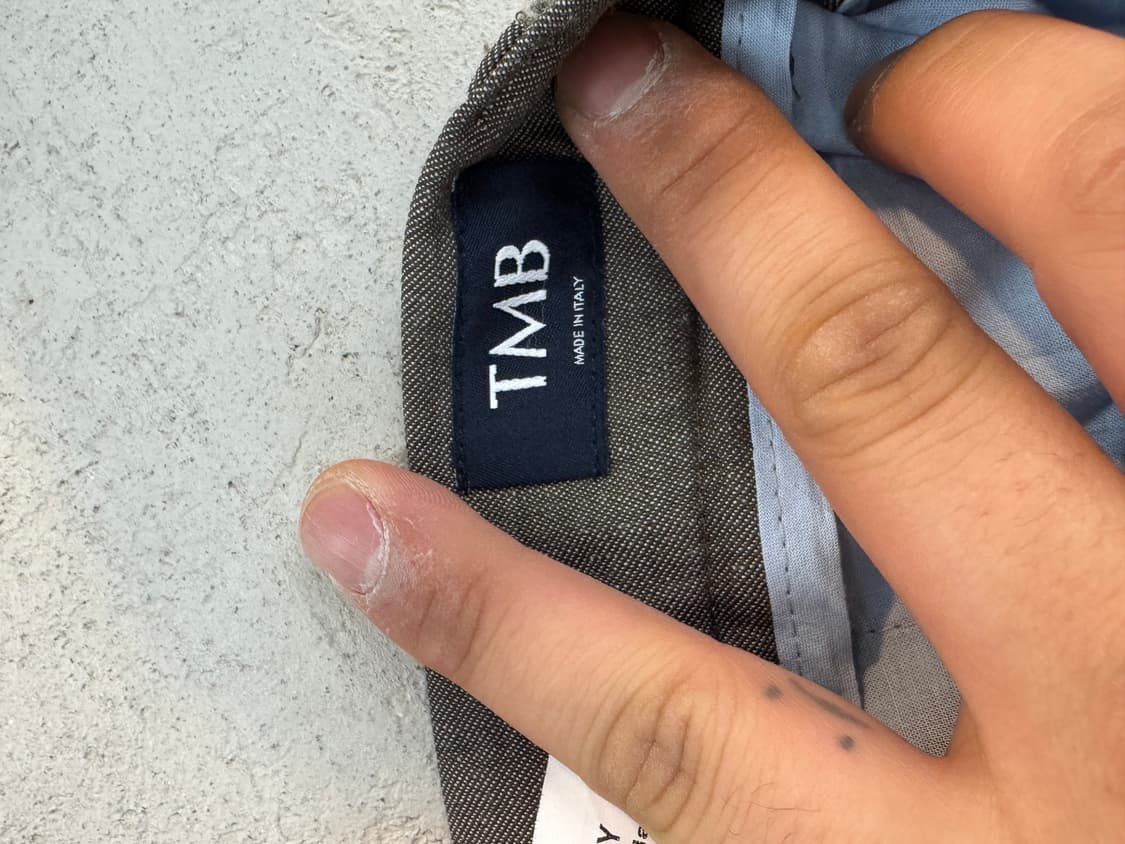 TMB 그레이 핀턱 슬랙스 바지  상품이미지4